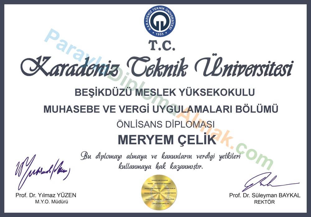 parayla diploma